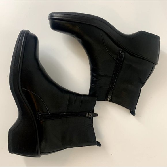 Dansko Women's Meghan Black Leather Zip Up Boots Euro 41 US Size 10.5 - Picture 5 of 7